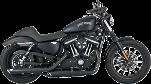 Vance & Hines ブラック ツイン スラッシュ スリップオン マフラー 2014-2022 ハーレー スポーツスター 46361 Vance & Hines Black Twin Slash Slip on Mufflers 2014-2022 Harley Sportster 46361 【並行輸入品】