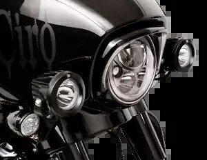 Ciro Tac-10 キャノン オートバイ スポットライト 2014-2020 ハーレー ツーリング FLHX FLHXS Ciro Tac-10 Cannons Motorcycle Spotlights 2014-2020 Harley Touring FLHX FLHXS 【並行輸入品】
