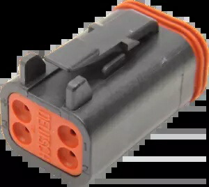Namz Deutsch レセプタクル DT シールドコネクタコンポーネント 4 ピン ハーレーダビッドソン用 Namz Deutsch Receptacle DT Sealed Connector Component 4 Pin for Harley Davidson 【並行輸入品】