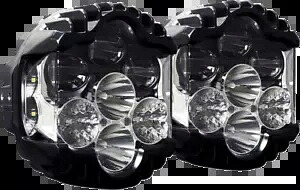 カスタム ダイナミクス シャーク デーモン LED ヘッドライト キット 2015-2024 ハーレー ロード グライド用 Custom Dynamics Shark Demon LED Headlight Kit for 2015-2024 Harley Road Glide 【並行輸入品】