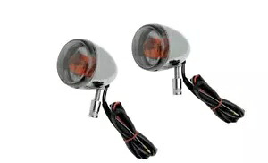 Drag Specialty クローム フロント ブレット 1157 ターンシグナルキット ハーレーダビッドソン用 Drag Specialties Chrome Front Bullet 1157 Turn Signal Kit for Harley Davidson 【並行輸入品】
