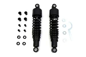 VTwin 12.5 インチ ブラック リアコイルショック 1995-2016 ハーレー ツーリング FLT FLHR FLX FLXT VTwin 12.5'' Black Rear Coil Shocks 1995-2016 Harley Touring FLT FLHR FLX FLXT 【並行輸入品】