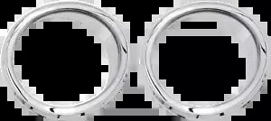 Ciro クローム LED フロント スピーカー アクセント トリム 2014-2019 ハーレーダビッドソン ツーリング用 Ciro Chrome LED Front Speaker Accent Trim 2014-2019 for Harley Davidson Touring 【並行輸入品】