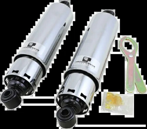 Progressive 412 標準リアカバードショック 1973-1986 ハーレー ソフテイル ツーリング Progressive 412 Standard Rear Covered Shocks 1973-1986 Harley Softail Touring 【並行輸入品】
