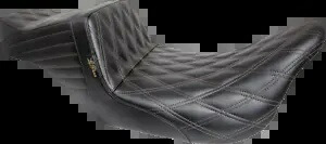 Le Pera テールウィップ チェスナット ダイヤモンド ステッチ シート 2008-2023 ハーレー ツーリング FLTR 用 Le Pera Tailwhip Chestnut Diamond Stitch Seat for 2008-2023 Harley Touring FLTR 【並行輸入品】