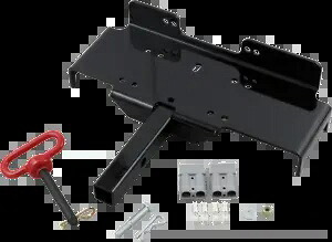 Moose Utility ATV UTV ユニバーサル ブラック 1-1/4 インチ スチール ウインチ レシーバー マウント クレードル Moose Utility ATV UTV Universal Black 1-1/4\