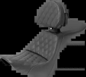 Saddlemen エクスプローラー ラティス ジェル シート & バックレスト 2006-2017 ハーレー ソフテイル デラックス Saddlemen Explorer Lattice Gel Seat & Backrest 2006-2017 Harley Softail Deluxe 【並行輸入品】