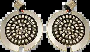 Drag Specialty 1156 レッド LED フラット ターン シグナル インサート 00-17 ハーレー ツーリング Drag Specialties 1156 Red LED Flat Turn Signal Inserts 00-17 Harley Touring 【並行輸入品】