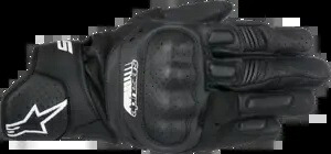 Alpinestars メンズ ペア ブラック SP5 レザー オートバイ ライディング ストリート レーシング グローブ Alpinestars Mens Pair Black SP5 Leather Motorcycle Riding Street Racing Gloves 【並行輸入品】