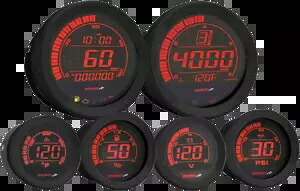 Koso ブラック 6 ピース フェアリング デジタル ゲージ セット 2004-2013 ハーレー ツーリング モデル Koso Black 6-Piece Fairing Digital Gauge Set 2004-2013 Harley Touring Models 【並行輸入品】