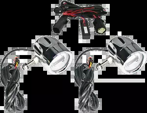 カスタムダイナミクスフォグライトキット 2014-2024 ハーレーツーリングストリートグライドロードキング Custom Dynamics Fog Light Kit 2014-2024 Harley Touring Street Glide Road King 【並行輸入品】