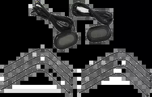 カスタムダイナミクス Plugz スモーク LED アンテナホールライト 2006-2024 ハーレーツーリング用 Custom Dynamics Plugz Smoke LED Antenna Hole Lights for 2006-2024 Harley Touring 【並行輸入品】