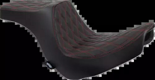 Drag Specialtys プレデター III レッドシート 2018-23 ハーレー ソフテイル ローライダー FXLR 用 Drag Specialties Predator III Red Seat for 2018-23 Harley Softail Low Rider FXLR 【並行輸入品】