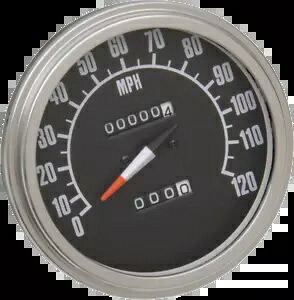 Drag Specialty 5 インチ スピードメーターは 1984 ～ 1990 年のハーレーダビッドソン ソフテイル FXWG に適合します。 Drag Specialties 5\