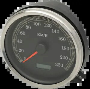 Drag Specialty 電子 KMH スピードメーター 1996-2003 ハーレー ツーリング ソフテイル用 Drag Specialties Electronic KMH Speedometer for 1996-2003 Harley Touring Softail 【並行輸入品】