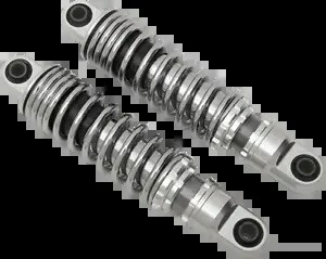 Drag Specialty クローム 13 インチ プレミアム リアショックは、1991-2017 ハーレー ダイナ FXD に適合します。 Drag Specialties Chrome 13\