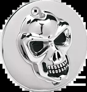 Drag Specialty クローム スカル ポイント カバー 71-09 ハーレー スポーツスター ビューエル XLH用 Drag Specialties Chrome Skull Points Cover for 71-09 Harley Sportster Buell XLH 【並行輸入品】