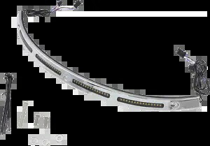 カスタム ダイナミクス LED バットウィング フェアリング フロントガラス トリム 2014-2023 ハーレー ツーリング用 Custom Dynamics LED Batwing Fairing Windshield Trim for 2014-2023 Harley Touring 【並行輸入品】