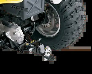 Moose ユーティリティ ATV ブラック 2 インチ スチール 3 ウェイ リア ボール マウント ヒッチ レシーバー Moose Utility ATV Black 2\