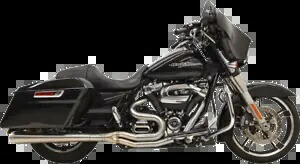 Bassani 2-1 Road Rage 3 メガホンエキゾースト 2017-2024 ハーレーツーリングモデル用 Bassani 2-1 Road Rage 3 Megaphone Exhaust for 2017-2024 Harley Touring Models 【並行輸入品】