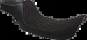 Drag Specialtys プレデター III レッド ダイヤモンド 拡張シート 97-07 ハーレー ツーリング用 Drag Specialties Predator III Red Diamond Extended Seat for 97-07 Harley Touring 【並行輸入品】