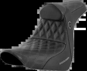 Saddlemen SDC プロシリーズ グレー格子シート & バックレスト 18-24 ハーレー ソフテイル FXLR Saddlemen SDC Pro Series Gray Lattice Seat & Backrest 18-24 Harley Softail FXLR 【並行輸入品】