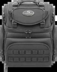Saddlemen ブラック BR1800 タクティカル リア シーシーバー バッグ 荷物 ハーレーダビッドソン用 Saddlemen Black BR1800 Tactical Rear Sissy bar Bag Luggage for Harley Davidson 【並行輸入品】