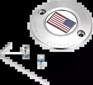 Figurati Designs アメリカ国旗タイミングカバー 2017-2022 ハーレーダビッドソン M8 用 Figurati Designs American Flag Timing Cover for 2017-2022 Harley Davidson M8 【並行輸入品】