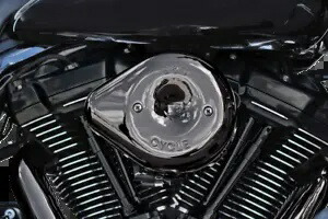 S&S ステルス ティアドロップ ラバ クローム 交換用エアクリーナー カバー 2017-23 ハーレー M8 S&S Stealth Teardrop Lava Chrome Replacement Air Cleaner Cover 2017-23 Harley M8 【並行輸入品】