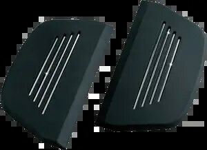 Kuryakyn 乗客用フロアボードインサート 1986-2020 ハーレー ソフテイル ツーリングモデル Kuryakyn Passenger Floorboard Inserts 1986-2020 Harley Softail Touring Models 【並行輸入品】