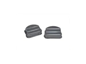 Vtwin クローム ロッカー カバー トップス 1948-1965 ハーレーダビッドソン パンヘッド FL FLH に適合 Vtwin Chrome Rocker Covers Tops fits 1948-1965 Harley Davidson Panhead FL FLH 【並行輸入品】