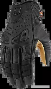 アイコン メンズ ブラック テキスタイル レザー Axys オートバイ ライディング ストリート レーシング グローブ Icon Mens Black Textile Leather Axys Motorcycle Riding Street Racing Gloves 【並行輸入品】