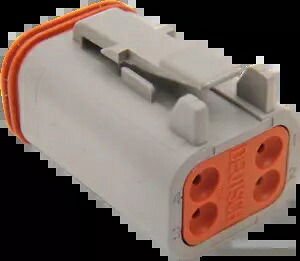 Namz Deutsch レセプタクル DT シールドコネクタコンポーネント 4 ピン ハーレーダビッドソン用 Namz Deutsch Receptacle DT Sealed Connector Component 4 Pin for Harley Davidson 【並行輸入品】