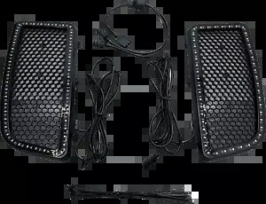 カスタム ダイナミクス プログロー LED 下部フェアリングインサートは、2014 ～ 2022 年のハーレー ツーリングに適合します。 Custom Dynamics ProGlow LED Lower Fairing Inserts fits 2014-2022 Harley Touring 【並行輸入品】
