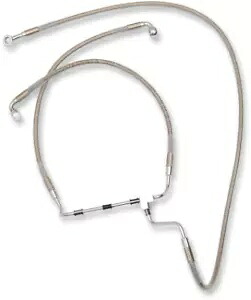 ドラッグスペシャリティーズ ステンレススチール オーバーサイズ +4 ブレーキライン 14-19 ハーレー ツーリング Drag Specialties Stainless Steel Oversized +4 Brake Line 14-19 Harley Touring 【並行輸入品】