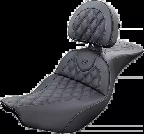 Saddlemen RoadSofa ゲルシート バックレスト付き 2014-2023 インディアン チーフ ダークホース用 Saddlemen RoadSofa Gel Seat with Backrest for 2014-2023 Indian Chief Dark Horse 【並行輸入品】