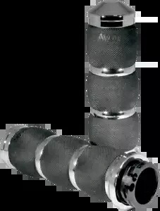 Avon クローム クッション ハンドルバー ハンドグリップ 1980-2022 ハーレーダビッドソン用 Avon Chrome Cushion Handlebar Hand Grips for 1980-2022 Harley Davidson 【並行輸入品】