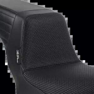 Le Pera ビニール ブラック バスケットウィーブ キックフリップ シート 2018-2021 ハーレー ソフテイル FXBB Le Pera Vinyl Black Basketweave Kickflip Seat 2018-2021 Harley Softail FXBB 【並行輸入品】
