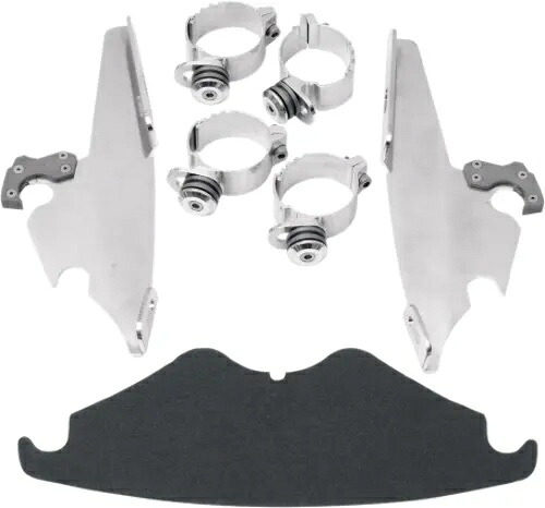 Memphis Shades ポリッシュトリガーロックフェアリング取付キット 02-11 ハーレー VROD Memphis Shades Polished Trigger Lock Fairing Mounting Kit 02-11 Harley VROD 【並行輸入品】