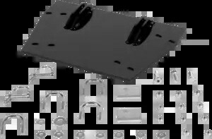 Moose ATV ブラック 除雪車取り付けプレート 2003-2022 ホンダ TRX650 680 リンコン用 Moose ATV Black Snow Plow Mounting Plate for 2003-2022 Honda TRX650 680 Rincon 【並行輸入品】