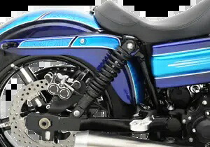 Drag Specialty プレミアム 11 インチ リア標準ショックは、1991 ～ 2017 年のハーレー ダイナに適合します。 Drag Specialties Premium 11\