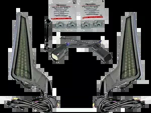 カスタムダイナミクス クローム LED フェイシアパネルライト 2014-2023 ハーレー FLHX FLTRX FLHXS Custom Dynamics Chrome LED Fascia Panel Lights 2014-2023 Harley FLHX FLTRX FLHXS 【並行輸入品】