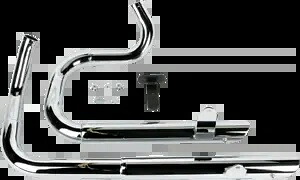 Bassani クローム プロ ストリート スラッシュ カット エキゾースト システム 86-03 ハーレー スポーツスター XL用 Bassani Chrome Pro Street Slash Cut Exhaust System for 86-03 Harley Sportster XL 【並行輸入品】