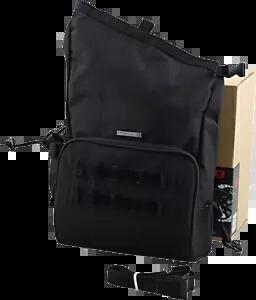 Kuryakyn 5170 Hoodrat ユニバーサル テキスタイル スラント オートバイ ブラック スイング アーム バッグ Kuryakyn 5170 Hoodrat Universal Textile Slant Motorcycle Black Swing Arm Bag 【並行輸入品】