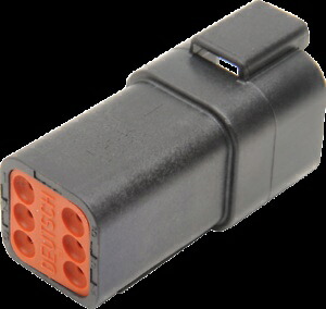 Namz Deutsch レセプタクル DT シールドコネクタコンポーネント 6 ピン ハーレーダビッドソン用 Namz Deutsch Receptacle DT Sealed Connector Component 6 Pin for Harley Davidson 【並行輸入品】
