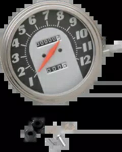 ドラッグスペシャリティーズ 5インチ ブラック スピードメーター Speedo 84-90 ハーレーダビッドソン ソフテイル FXWG Drag Specialties 5\