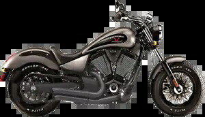 Bassani プロ ストリート ブラック エキゾースト 06-15 ビクトリー キングピン ベガス ガンナー ジャッジ Bassani Pro Street Black Exhaust 06-15 Victory Kingpin Vegas Gunner Judge 【並行輸入品】