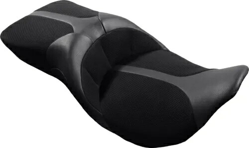 ダニー グレイ レザー ツーリスト エアセル 2 アップ シート 2008-2023 ハーレー ツーリングモデル Danny Gray Leather Tourist Air Cell 2 up Seat 2008-2023 Harley Touring Models 【並行輸入品】