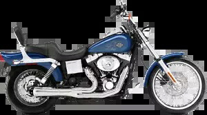 Bassani クローム ロード レイジ 2-1 ショート エキゾースト システム 91-05 ハーレー ダイナ FXD FXDB 用 Bassani Chrome Road Rage 2-1 Short Exhaust System for 91-05 Harley Dyna FXD FXDB 【並行輸入品】