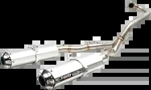 Trinity Racing シルバー ステージ 5 ATV エキゾースト 15-16 ヤマハ ラプター 700 4x2 用 Trinity Racing Silver Stage 5 ATV Exhaust for 15-16 Yamaha Raptor 700 4x2 【並行輸入品】